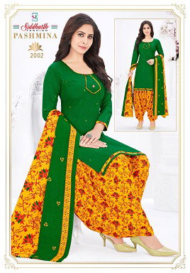 Siddharth Pashmina 2 Ready Made Casual Daily Wear Cotton Printed Dress Collection